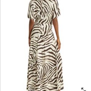 COPY - Polo Ralph Lauren dress L linen blend animal print